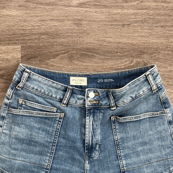 Pilcro x Anthropologie Light Blue The Wanderer Relaxed Fit Jeans Size 29 Denim - Picture 5 of 10